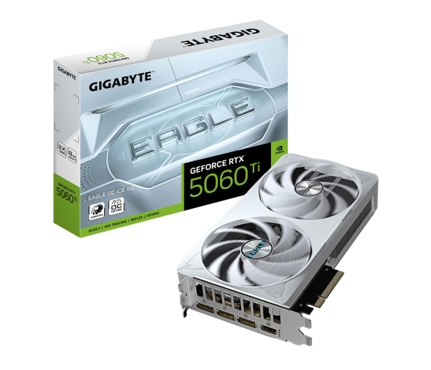 GIGABYTE GeForce RTX 5060 Ti Eagle OC Ice 8GB GDDR7 DLSS4 - 1331002 - zdjęcie